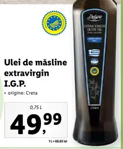 Lidl Ulei de măsline extravirgin I.G.P. Ofertă