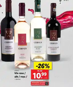 Lidl CERVUS Vin rose/ alb/roşu Ofertă