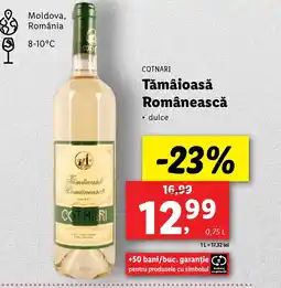 Lidl COTNARI Tămâioasă Românească Ofertă