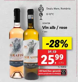 Lidl SERAFIM Vin alb/rose Ofertă