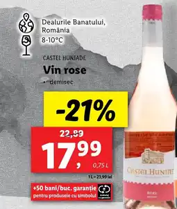 Lidl CASTEL HUNIADE Vin rose Ofertă