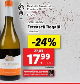 Lidl CASTEL HUNIADE Fetească Regală Ofertă