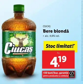 Lidl CIUCAȘ Bere blondă Ofertă