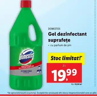 Lidl DOMESTOS Gel dezinfectant suprafețe Ofertă