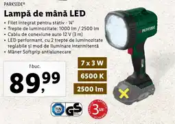 Lidl PARKSIDE® Lampă de mână LED Ofertă