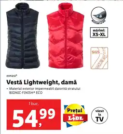 Lidl EsmaraⓇ Vestǎ Lightweight, damă Ofertă