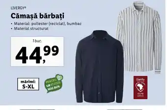 Lidl LIVERGYⓇ Cămașă bărbați Ofertă