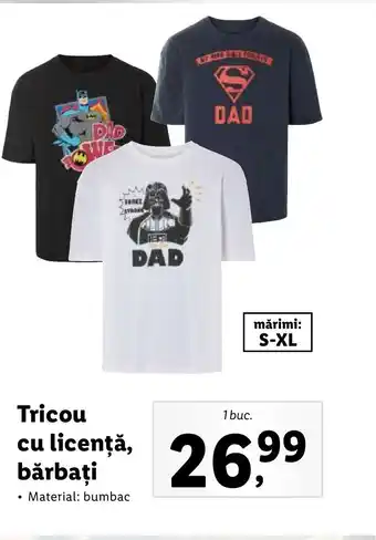 Lidl Tricou cu licenţă, bărbați Ofertă