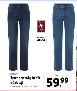 Lidl LIVERGYⓇ Jeans straight fit bărbaţi Ofertă