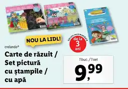 Lidl CrelandoⓇ Carte de răzuit / Set pictură cu ştampile / cu apă Ofertă