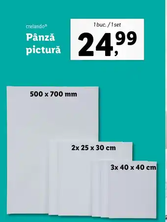 Lidl CrelandoⓇ Pânză pictură Ofertă