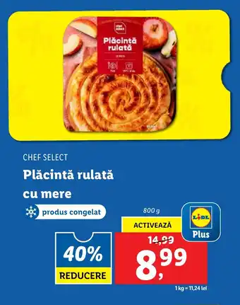 Lidl CHEF SELECT Plăcintă rulatăǎ cu mere Ofertă