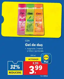 Lidl CIEN Gel de duş Ofertă