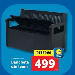 Lidl LIVARNO HOME Banchetă din lemn Ofertă