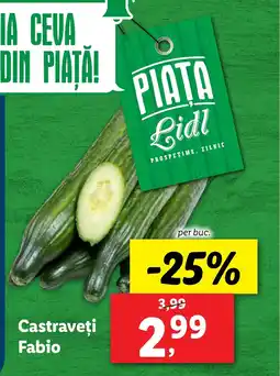 Lidl Castraveţi Fabio Ofertă