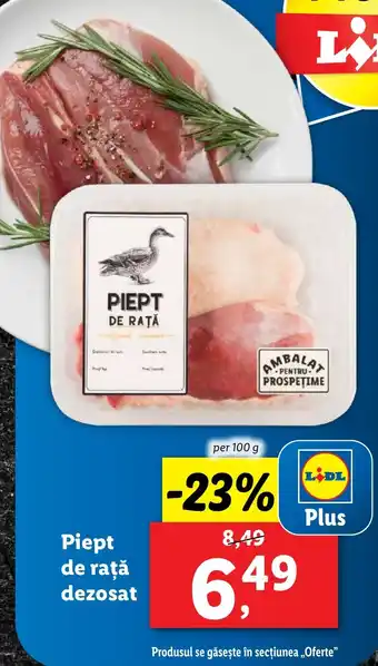 Lidl Piept de rață dezosat Ofertă