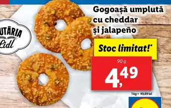 Lidl Gogoaşă umplută cu cheddar şi jalapeño Ofertă