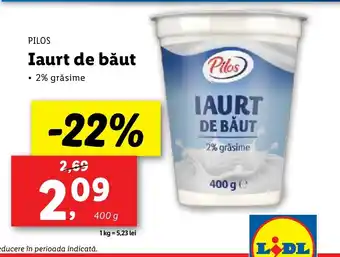 Lidl PILOS Iaurt de băut Ofertă