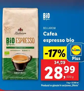 Lidl BELLAROM Cafea espresso bio Ofertă