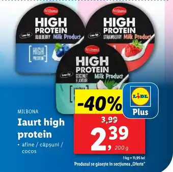 Lidl MILBONA Iaurt high protein Ofertă