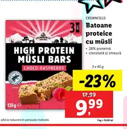 Lidl CROWNFIELD Batoane proteice cu müsli Ofertă