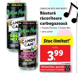 Lidl CANDYCAN RICK AND MORTY Băutură răcoritoare carbogazoasă Ofertă