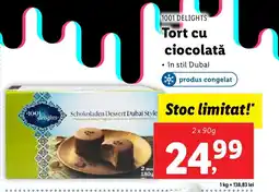 Lidl 1001 DELIGHTS Tort cu ciocolată Ofertă