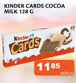 Unicarm Kinder cards cocoa milk Ofertă