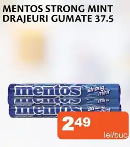 Unicarm Mentos strong mint drajeuri gumate Ofertă