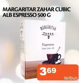 Unicarm Margaritar zahar cubic alb espresso Ofertă