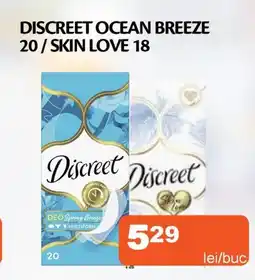 Unicarm Discreet ocean breeze 20/skin love 18 Ofertă