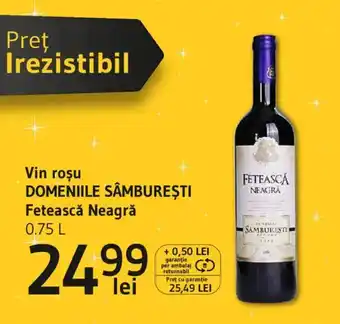 Supeco Vin rosu DOMENIILE SÂMBUREȘTI Fetească Neagră Ofertă