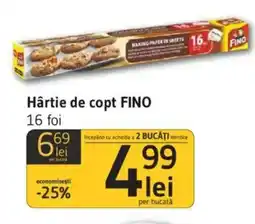 Supeco Hârtie de copt FINO Ofertă