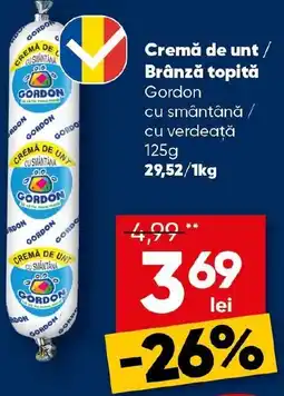 PROFI Cremă de unt / Brânză topită Gordon Ofertă