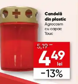 PROFI Candelǎ din plastic Agrocosm cu capac Ofertă