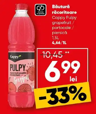 PROFI Băutură răcoritoare Cappy Pulpy grapefruit / portocale/ piersicǎ Ofertă