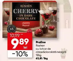 PROFI Praline Roshen cu lichior de cireşe&ciocolată neagră Ofertă