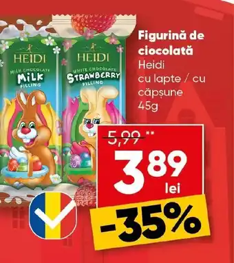 PROFI Figurinǎ de ciocolată Heidi cu lapte / cu căpşune Ofertă