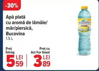 Carrefour Apă plată cu aromă de lămâie/ mǎr/piersicǎ, Bucovina Ofertă