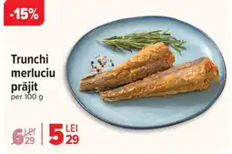 Carrefour Trunchi merluciu prăjit Ofertă