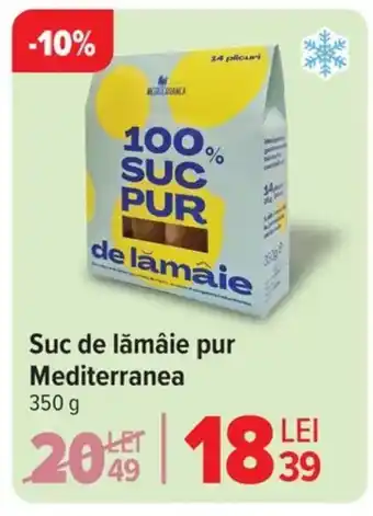 Carrefour Suc de lămâie pur Mediterranea Ofertă