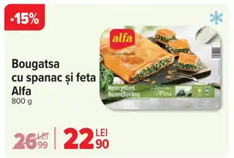 Carrefour Bougatsa cu spanac și feta Alfa Ofertă