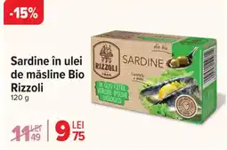 Carrefour Sardine în ulei de măsline Bio Rizzoli Ofertă