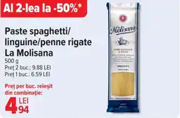 Carrefour Paste spaghetti/ linguine/penne rigate La Molisana Ofertă