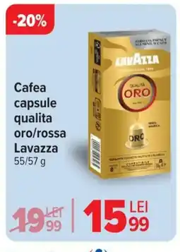 Carrefour Cafea capsule qualita oro/rossa Lavazza Ofertă