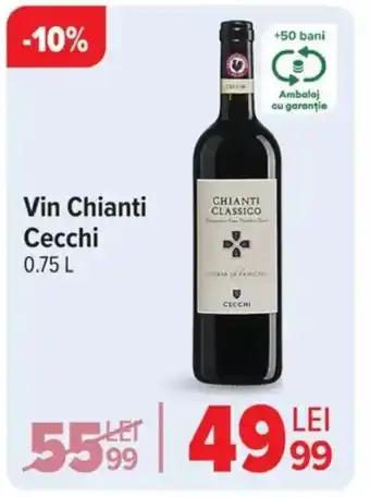 Carrefour Vin Chianti Cecchi Ofertă