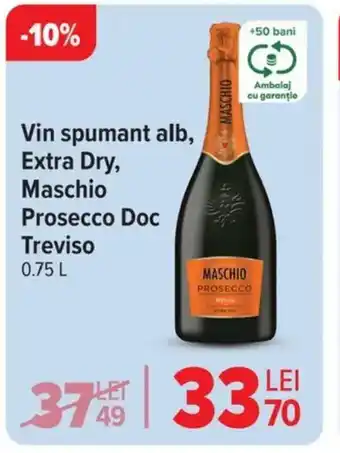 Carrefour Vin spumant alb, Extra Dry, Maschio Prosecco Doc Treviso Ofertă