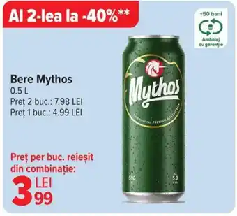 Carrefour Bere Mythos Ofertă