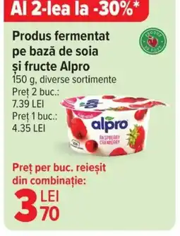 Carrefour Produs fermentat pe bază de soia şi fructe Alpro Ofertă