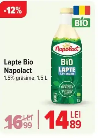 Carrefour Lapte Bio Napolact Ofertă